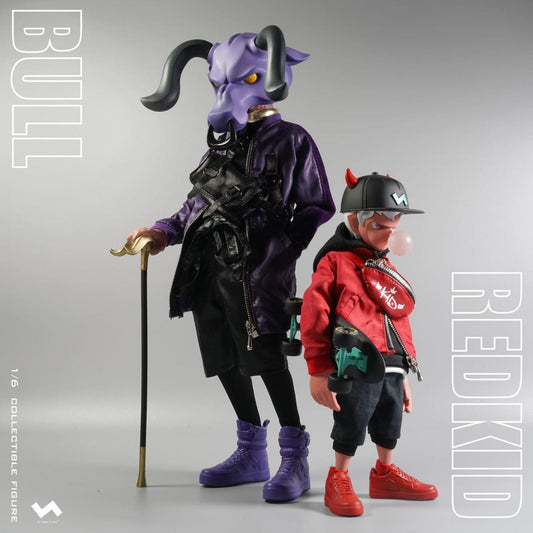 JT Studio - STREET MASK – Bull & Bull JR (Red Kid)