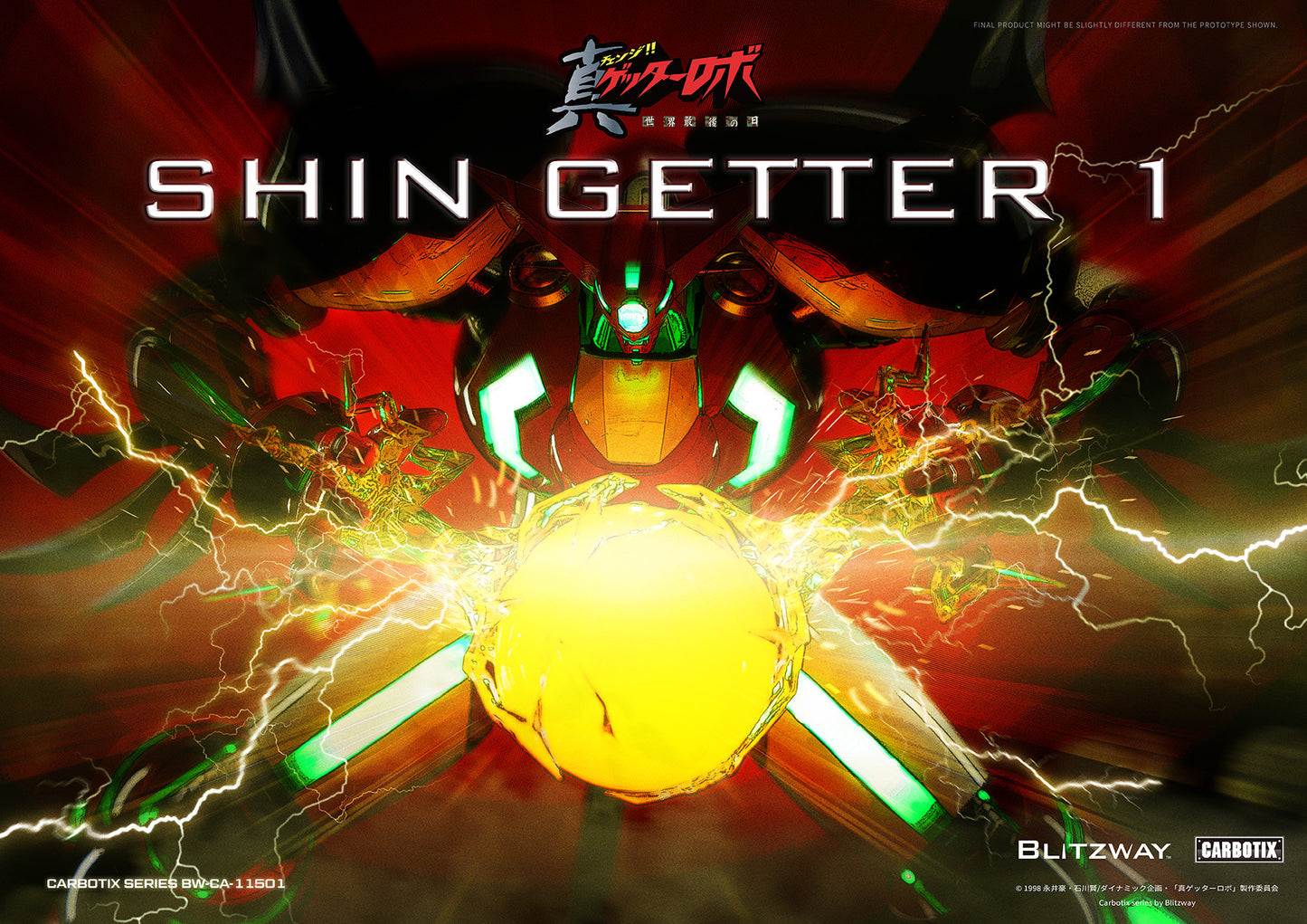 [Pre-order]Blitzway x MOSHOWTOYS - CARBOTIX  Shin Getter 1