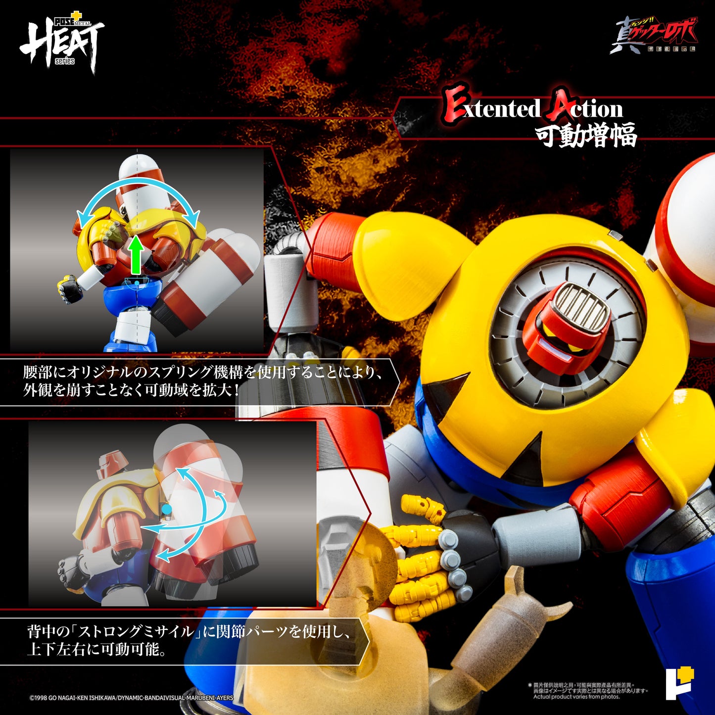 [Pre-order]Pose+ - METAL HEAT series GETTER POSEIDON (GETTER ROBO ARMAGEDDON ver.)