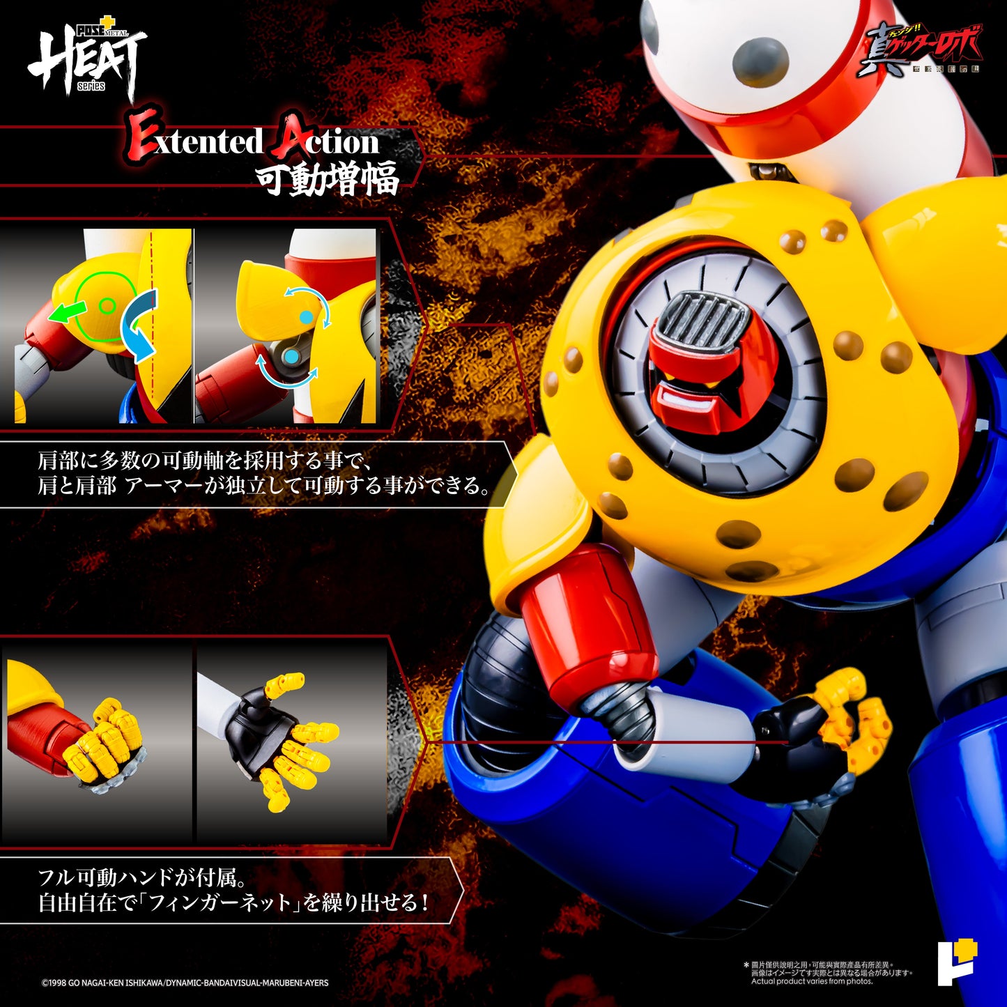 [Pre-order]Pose+ - METAL HEAT series GETTER POSEIDON (GETTER ROBO ARMAGEDDON ver.)