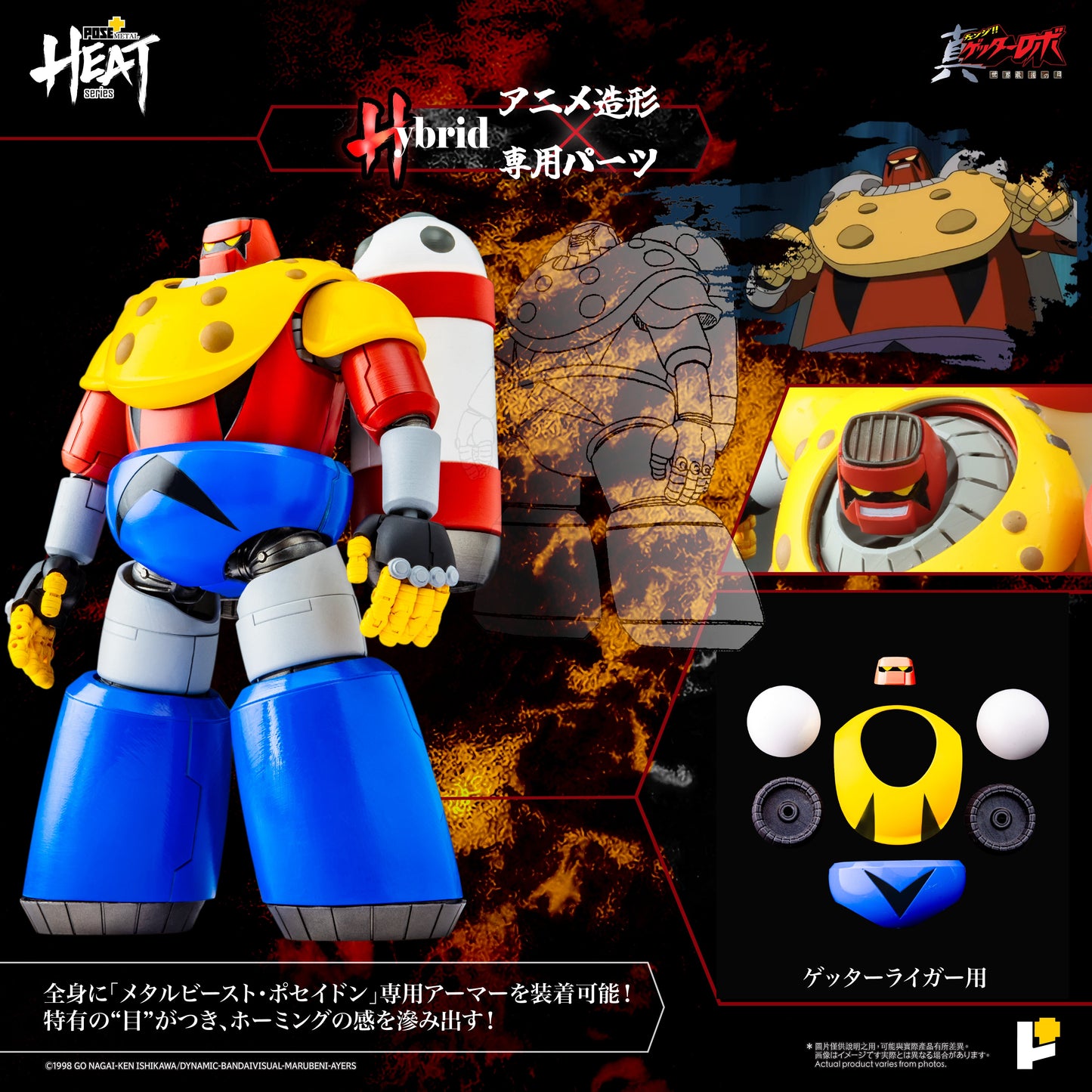 [Pre-order]Pose+ - METAL HEAT series GETTER POSEIDON (GETTER ROBO ARMAGEDDON ver.)