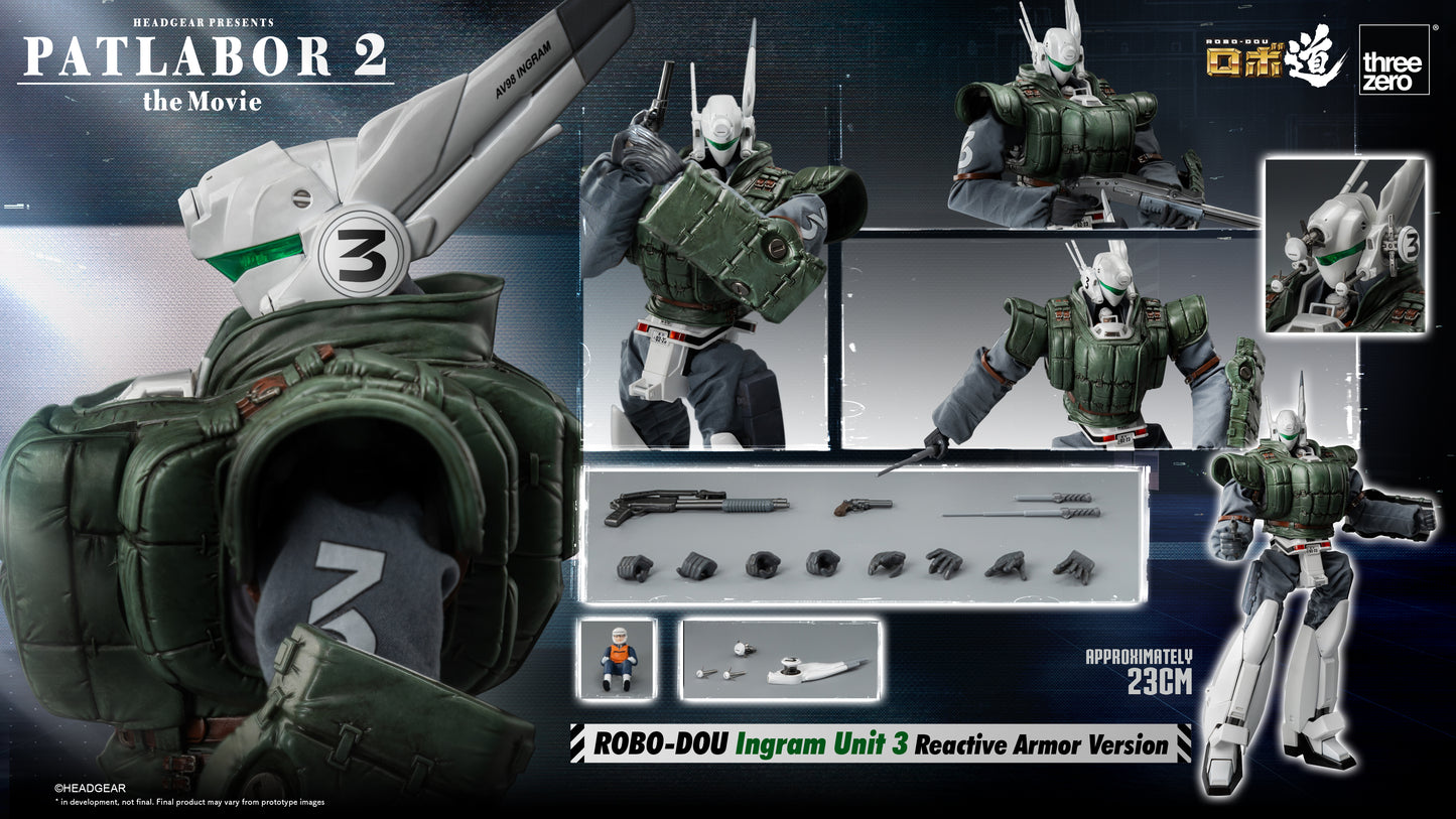 [Pre-order]Threezero - 3Z0506 - Patlabor 2: The Movie - ROBO-DOU Ingram Unit 3 Reactive Armor Version