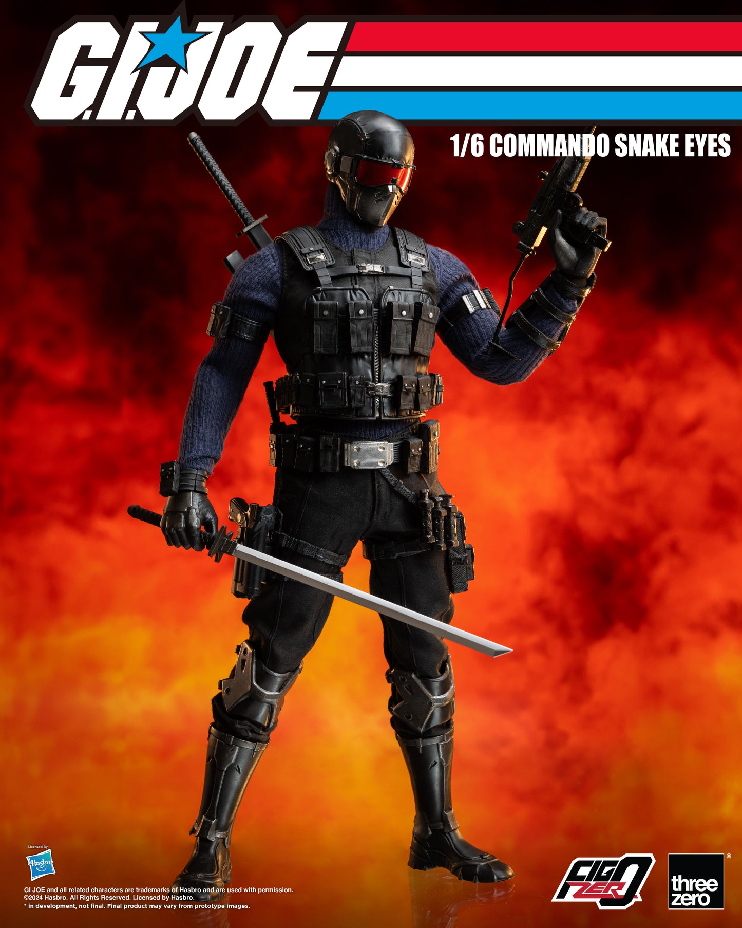 [Pre-order]Threezero - 3Z0550 - G.I. Joe - FigZero Commando Snake Eyes