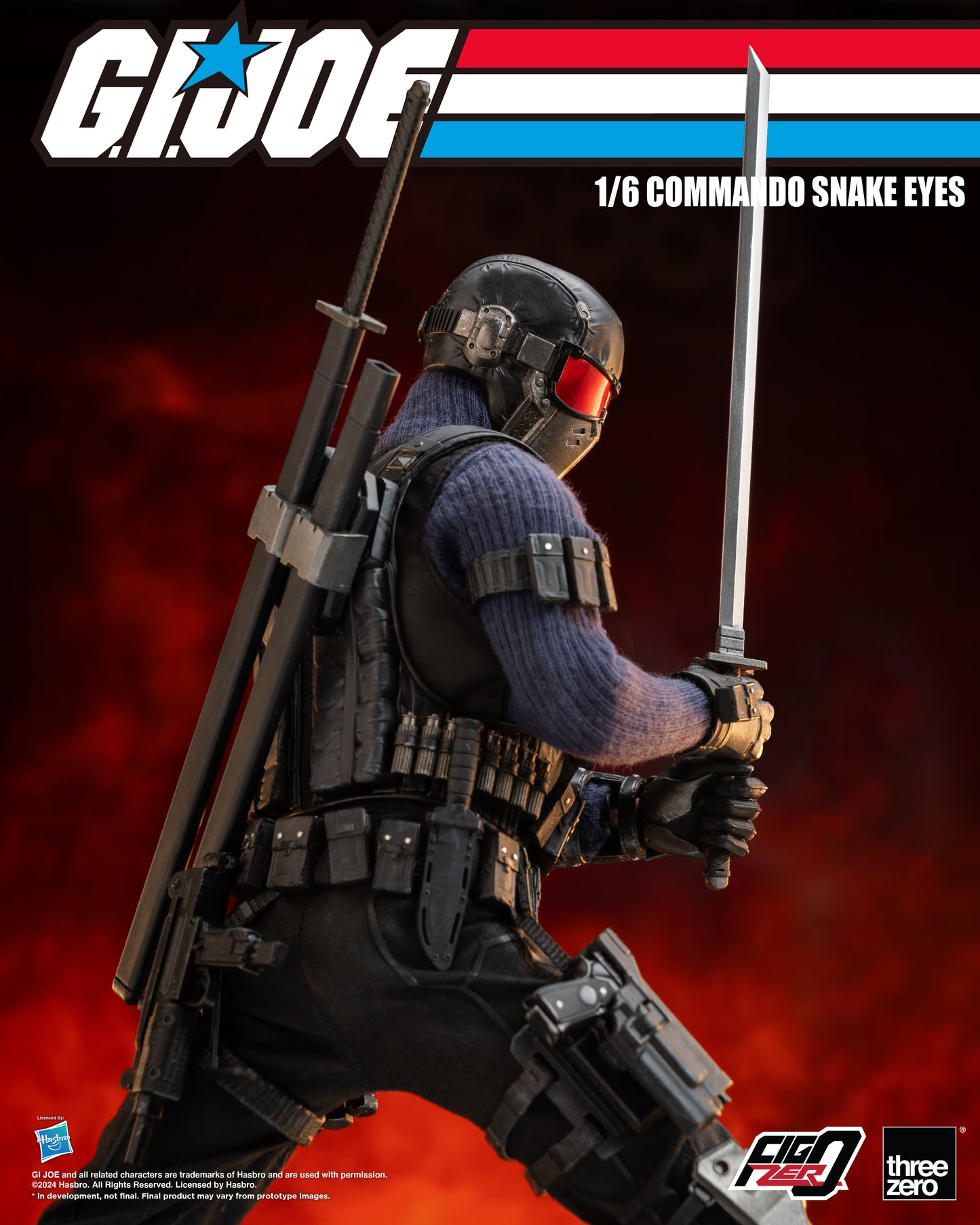 [Pre-order]Threezero - 3Z0550 - G.I. Joe - FigZero Commando Snake Eyes