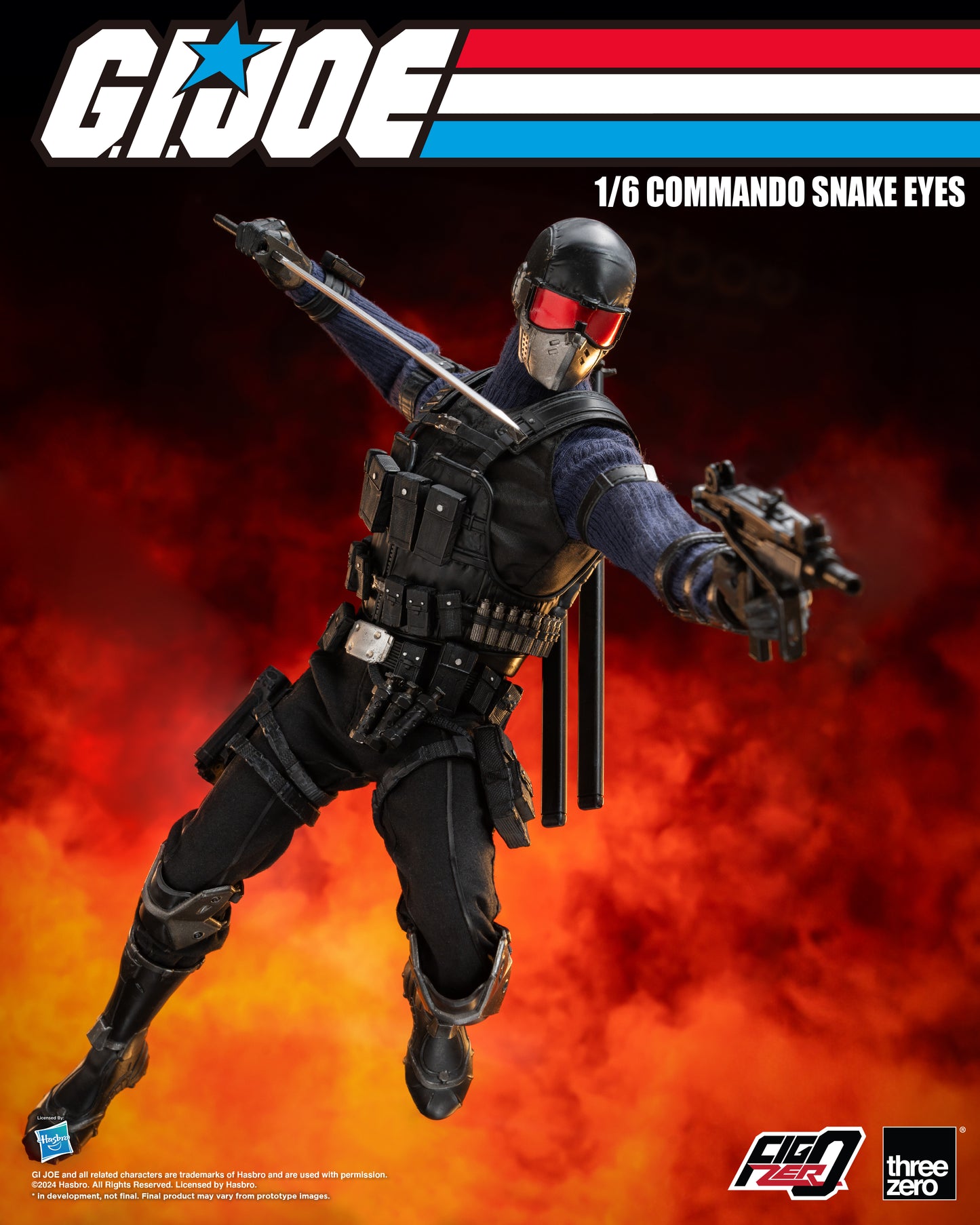 [Pre-order]Threezero - 3Z0550 - G.I. Joe - FigZero Commando Snake Eyes