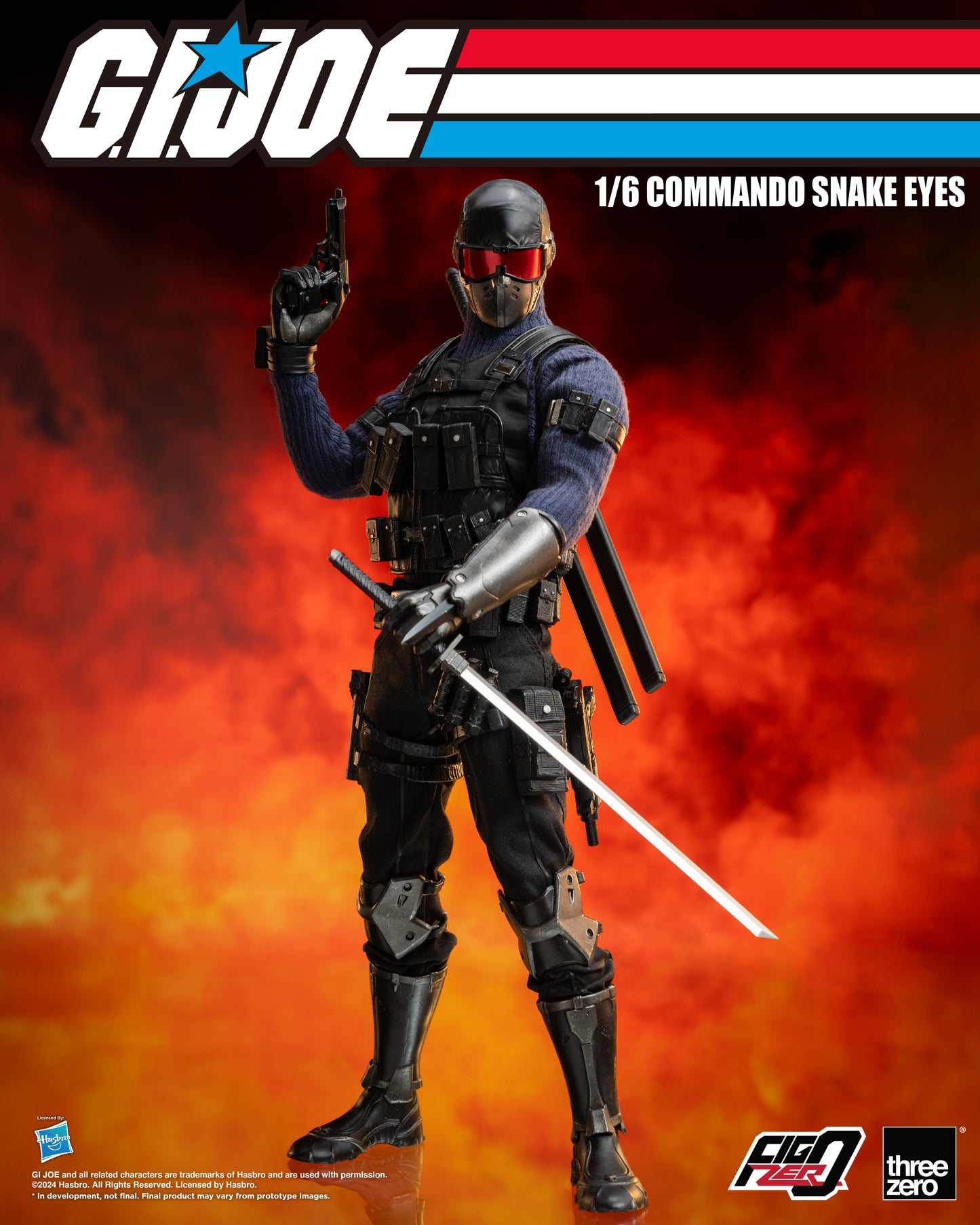 [Pre-order]Threezero - 3Z0550 - G.I. Joe - FigZero Commando Snake Eyes
