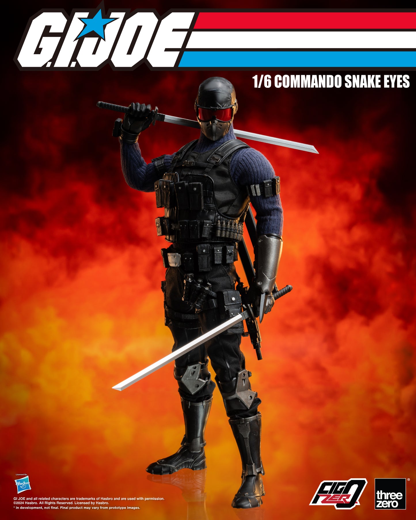 [Pre-order]Threezero - 3Z0550 - G.I. Joe - FigZero Commando Snake Eyes