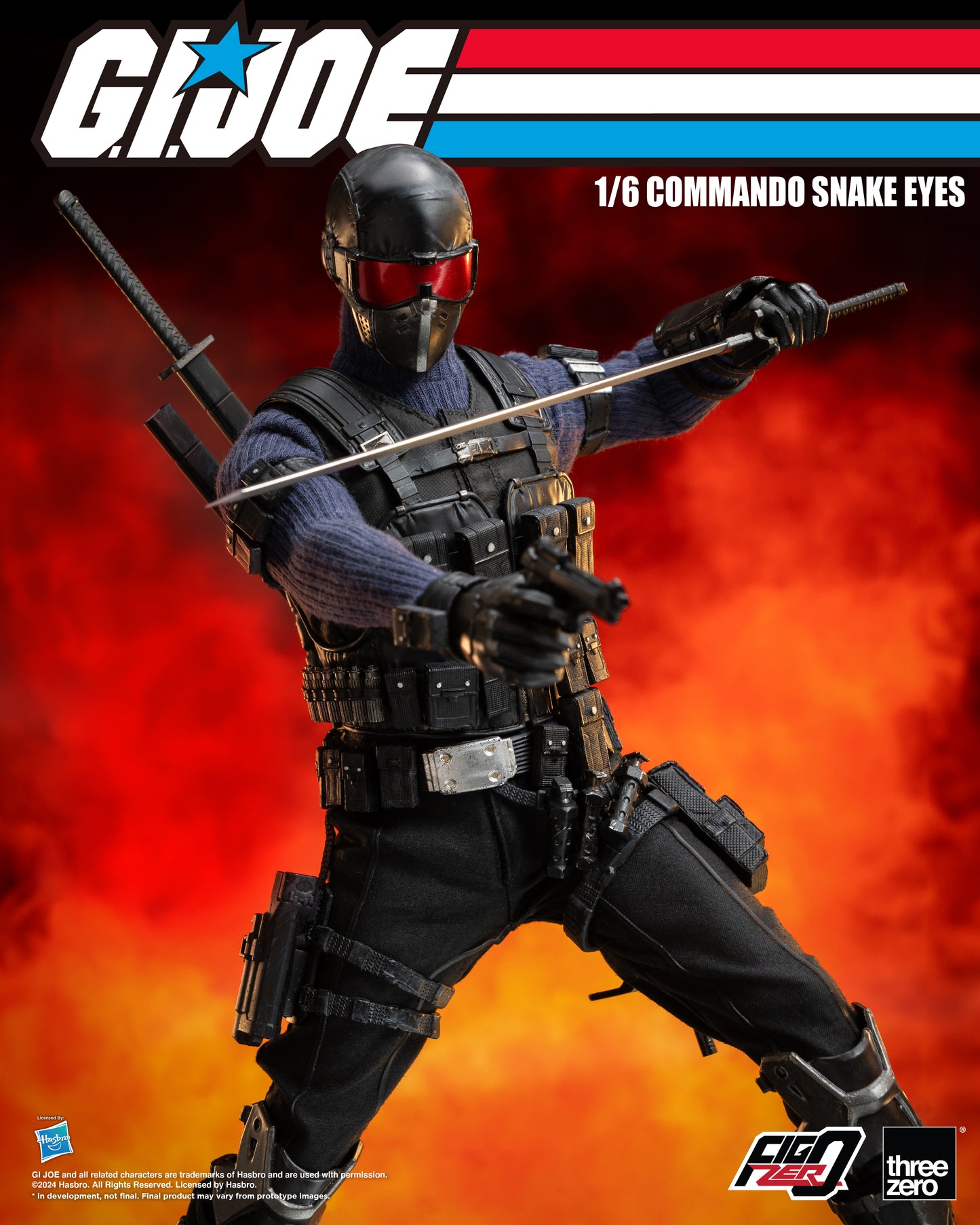 [Pre-order]Threezero - 3Z0550 - G.I. Joe - FigZero Commando Snake Eyes