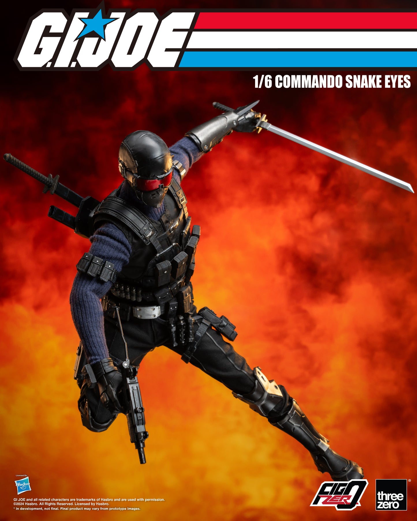 [Pre-order]Threezero - 3Z0550 - G.I. Joe - FigZero Commando Snake Eyes