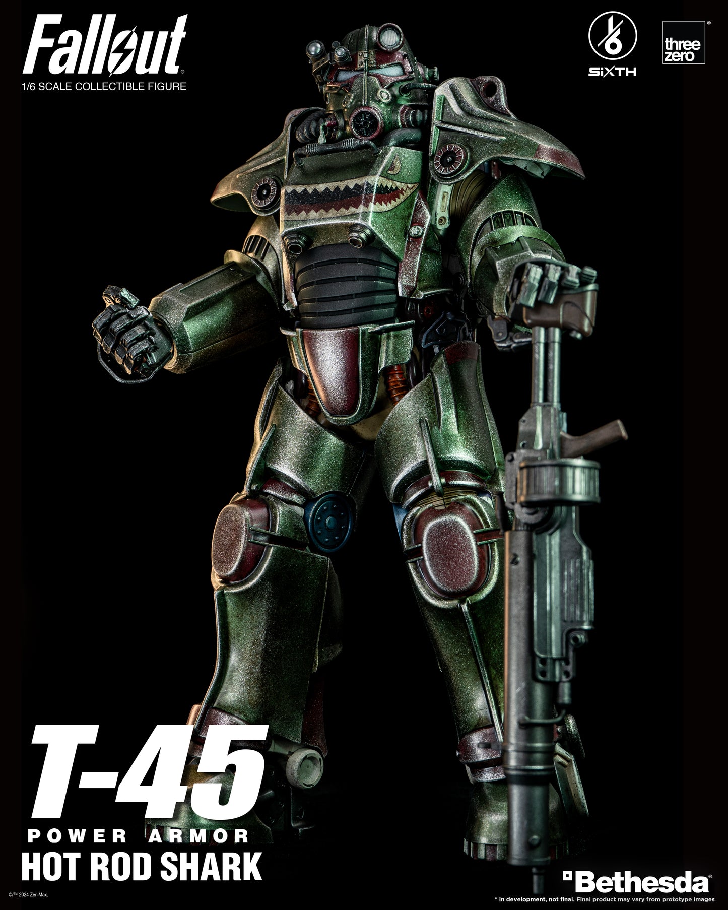 [Pre-order]Threezero - 3Z0774 - Fallout - 1/6 T-45 Hot Rod Shark Power Armor