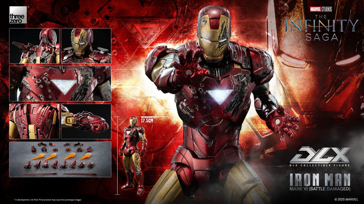 [Pre-order]Threezero - 3Z0918 - Marvel Studios: The Infinity Saga DLX Iron Man Mark 6 (Battle Damaged)