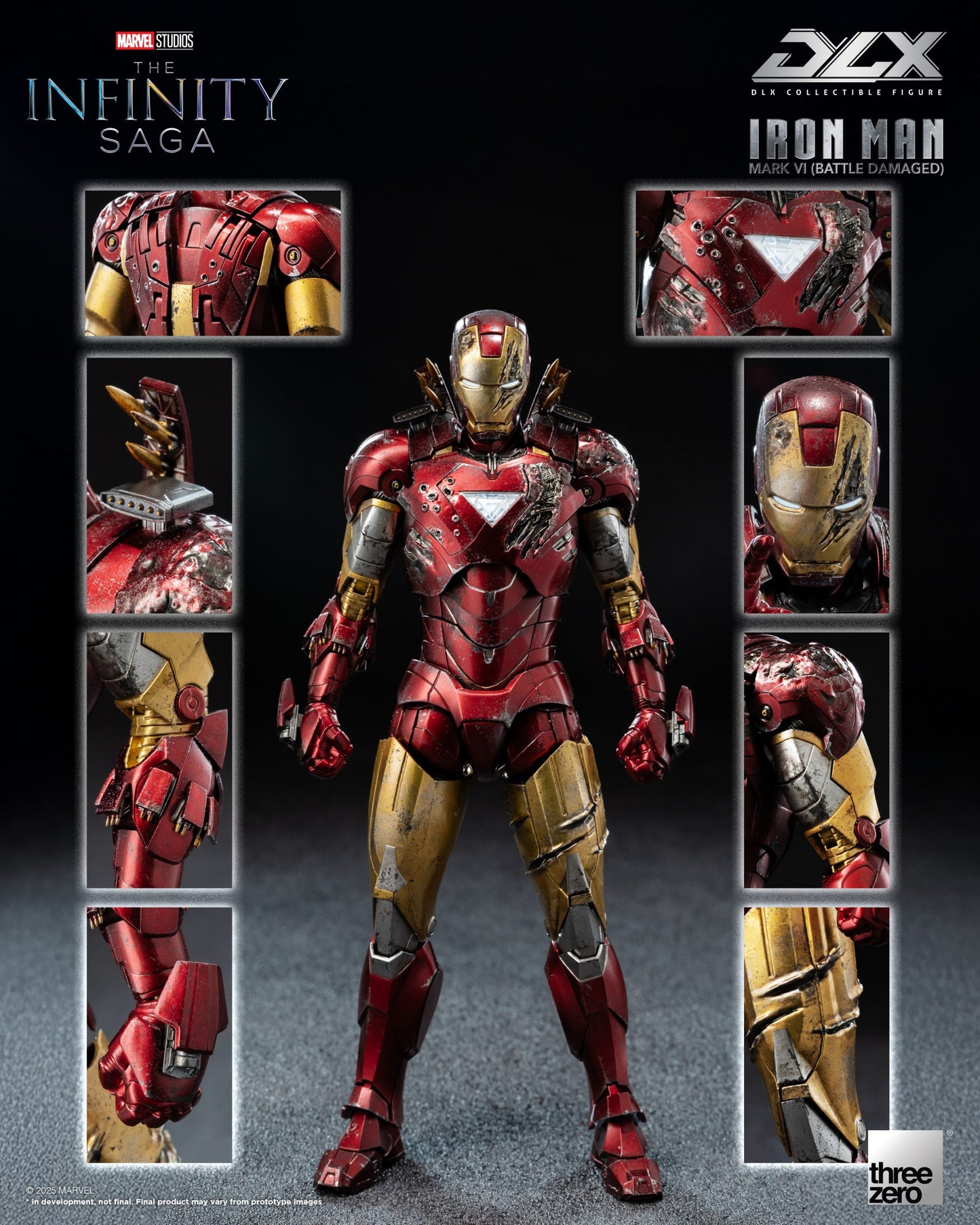 [Pre-order]Threezero - 3Z0918 - Marvel Studios: The Infinity Saga DLX Iron Man Mark 6 (Battle Damaged)